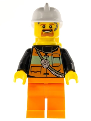 Preowned LEGO® Minifigure – Town cty0737 Fire Reflective Stripe Vest w/Pockets and Shoulder