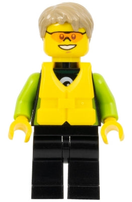 Preowned LEGO® Minifigure – Town cty0757 Beachgoer Kayaker