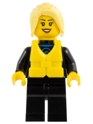 Preowned LEGO® Minifigure – Town cty0758 Beachgoer Windsurfer