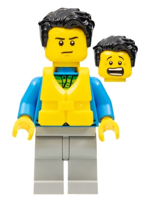 Preowned LEGO® Minifigure – Town cty0825 Coast Guard City Sailboat Passenger