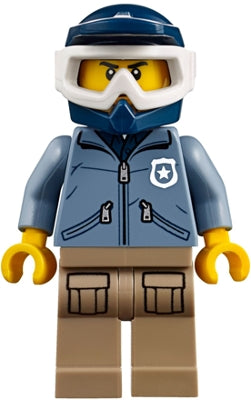 Preowned LEGO® Minifigure – Town cty0830 Mountain Police Officer Male Dirt Bike