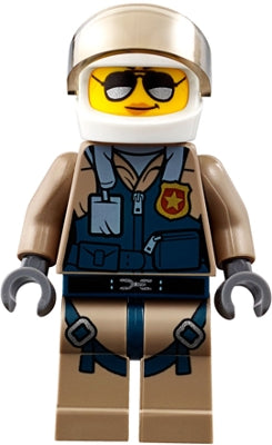 Preowned LEGO® Minifigure – Town cty0832 Mountain Police Officer Female Pilot w/Helmet and