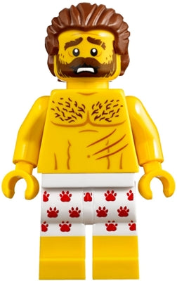Preowned LEGO® Minifigure – Town cty0850 Mountain Police Crook Male Bare Chest White Underw