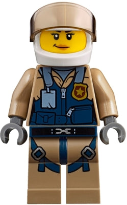 Preowned LEGO® Minifigure – Town cty0852 Mountain Police Officer Female Helicopter Pilot