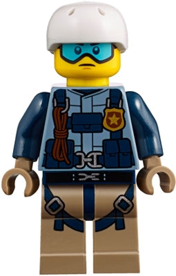 Preowned LEGO® Minifigure – Town cty0853 Mountain Police Officer Male Jacket w/Harness