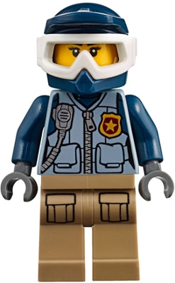 Preowned LEGO® Minifigure – Town cty0854 Mountain Police Officer Female Dirt Bike