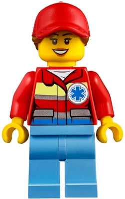 Preowned LEGO® Minifigure – Town cty0859 Helicopter Medic Female