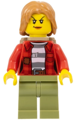 Preowned LEGO® Minifigure – Town cty0867 Mountain Police Crook Female Jacket over 87 Prison