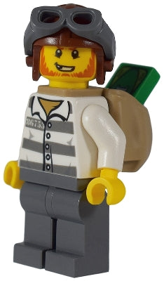 LEGO® Minifigure Town cty0890 Mountain Police Jail Prisoner 86753 Prison Stripes