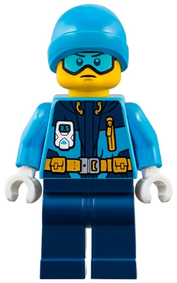 LEGO® Minifigure Town cty0903 Arctic Explorer Male Dark Blue Legs Dark Azure Bea