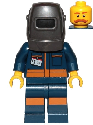 Preowned LEGO® Minifigure – Town cty1030 Mechanical Engineer Welding Mask