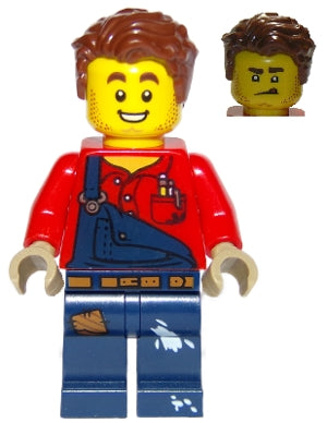 Preowned LEGO® Minifigure – Town cty1095 Harl Hubbs w/out Utility Belt