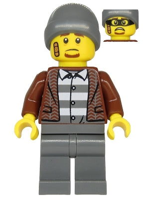 Preowned LEGO® Minifigure – Town cty1144 Police Crook Frankie Lupelli