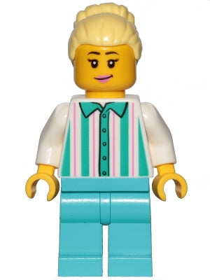 Preowned LEGO® Minifigure – Town cty1151 Fairground Employee Female Bright Light Yellow Hai