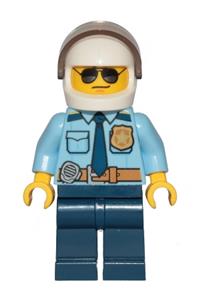 Preowned LEGO® Minifigure – Town cty1249 Police City Officer Shirt w/Dark Blue Tie and Gold