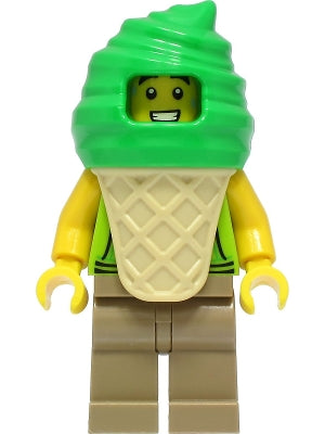 LEGO® Minifigure Town cty1389 Ice Cream Vendor Male Lime Hoodie Bright Green Ice