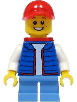 LEGO® Minifigure Town cty1391 Billy Blue Vest Red Backpack