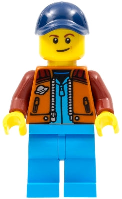 LEGO® Minifigure Town cty1415 Lunar Research Astronaut Male Dark Orange Classic