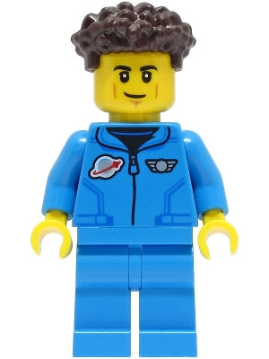 LEGO® Minifigure Town cty1421 Lunar Research Astronaut Male Dark Azure Jumpsuit