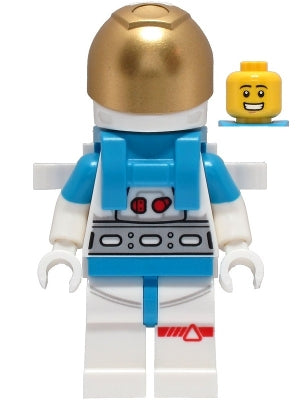 Preowned LEGO® Minifigure – Town cty1424 Lunar Research Astronaut Male White and Dark Azure