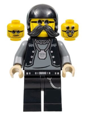 Preowned LEGO® Minifigure – Town cty1485 Lone Wolf Biker Stuntz Driver