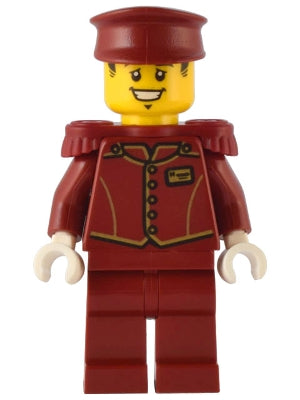Preowned LEGO® Minifigure – Town cty1505 Tippy Dark Red Uniform