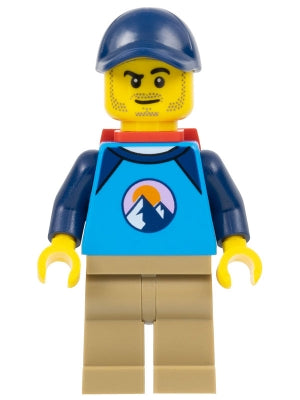 Preowned LEGO® Minifigure – Town cty1530 Go-To Gary Dirt Bike Rider Male Dark Azure and Dar