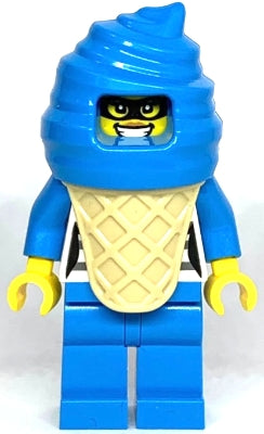 Preowned LEGO® Minifigure – Town cty1534 Police Crook Ice Dark Azure Ice Cream Suit