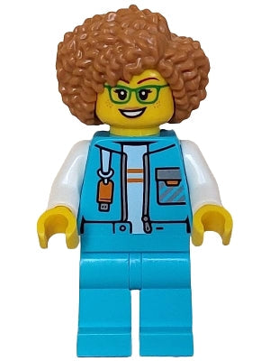 Preowned LEGO® Minifigure – Town cty1611 Arctic Explorer Researcher Female Medium Azure Jac