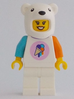 Preowned LEGO® Minifigure – Town cty1617 Ice-Cream Shop Vendor Female Polar Bear Suit