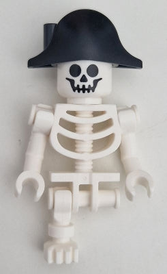 Preowned LEGO® Minifigure – Town cty1659 Skeleton Standard Skull Bent Arms Vertical Grip Bl