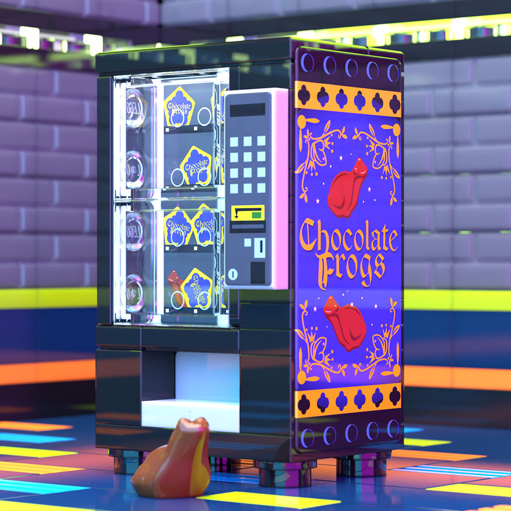 Brickshow Shop B3 Customs® Chocolate Frogs Vending Machine Building Set Building Kit