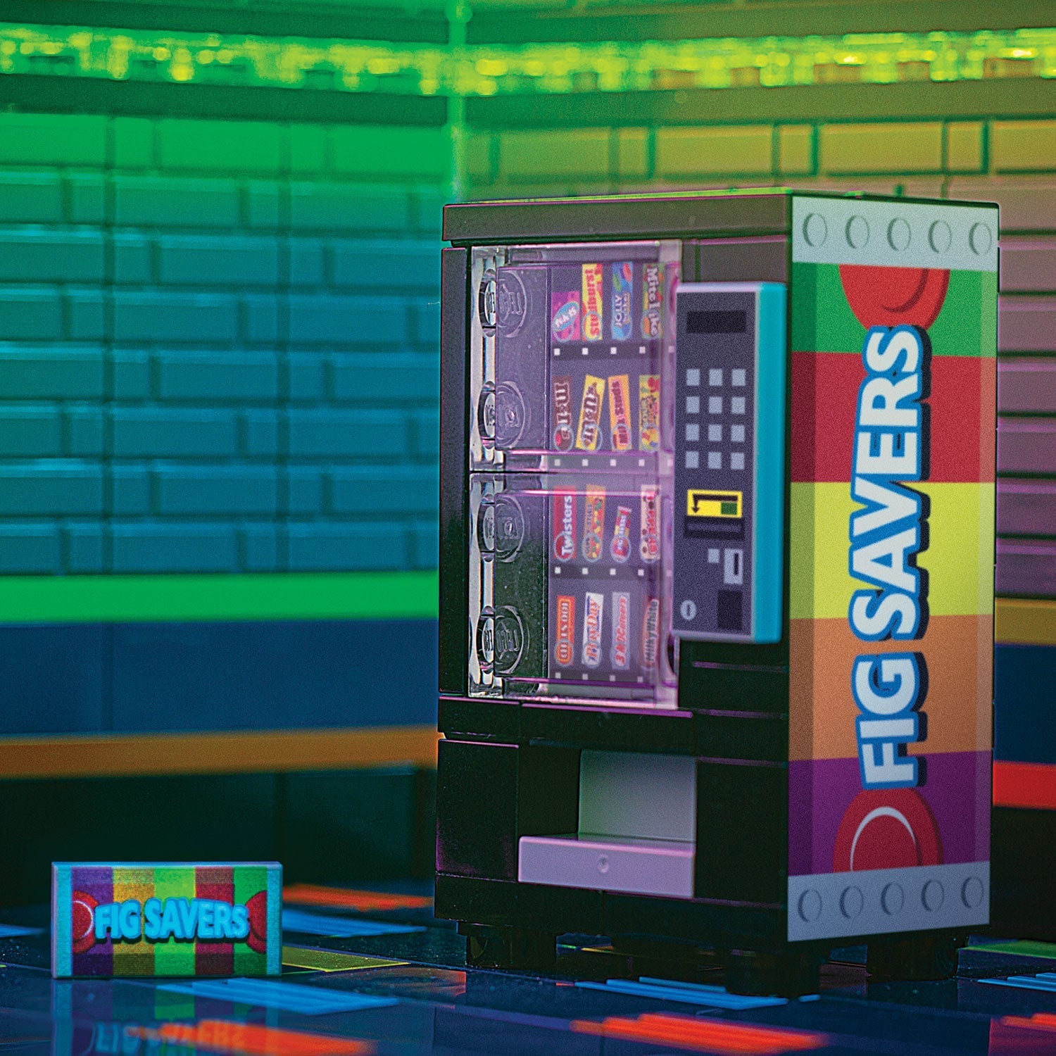 Brickshow Shop Fig Savers - B3 Customs® Candy Bar Vending Machine Building Kit
