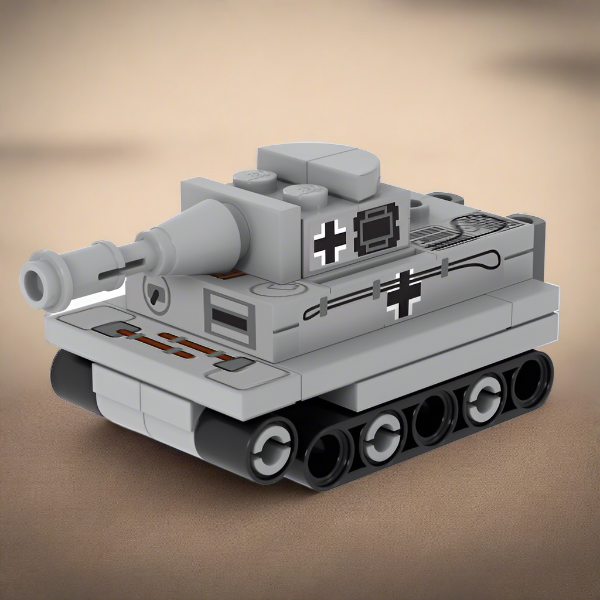Brickshow Shop Custom Mini Panzer Tank made using LEGO parts - B3 Customs Building Kit