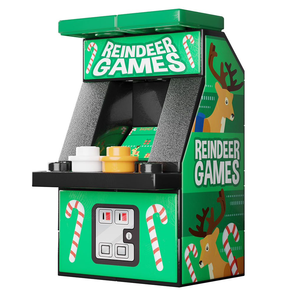 Reindeer Games Arcade Machine Toy Building Kit made using LEGO parts - B3 Customs