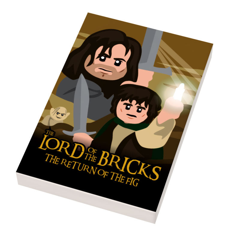 LOTR Lord of the Brick, Return of King Movie Cover (2x3 Tile) - B3 Customs