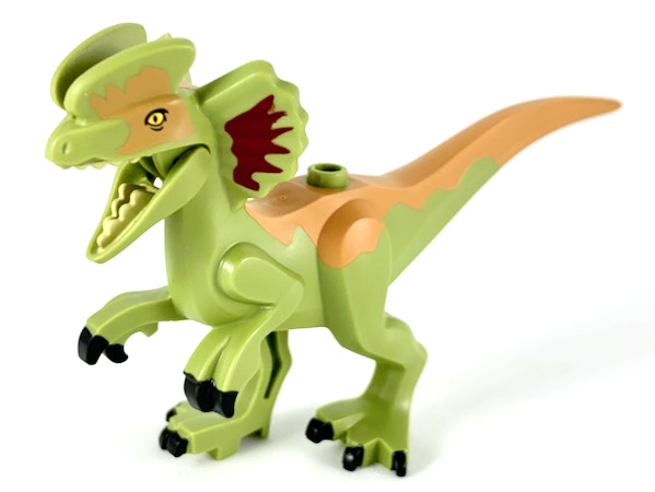 LEGO® Minifigure Animals – Dinosaur Dilophosaurus 2nd Version with Flexible Rubber Tail Dilo03