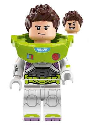 Preowned LEGO® Minifigure – Lightyear dis070 Buzz Lightyear Star Command Suit Hair