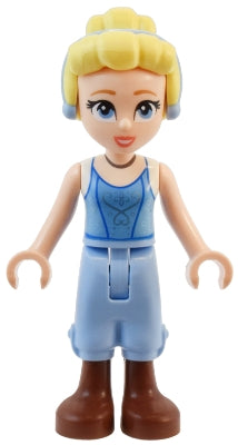 Preowned LEGO® Minifigure – Disney dis152 Cinderella - Bright Light Blue Top, Cropped Trousers