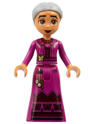 Preowned LEGO® Minifigure – Disney dis170 Abuela Alma Madrigal - Light Bluish Gray Hair