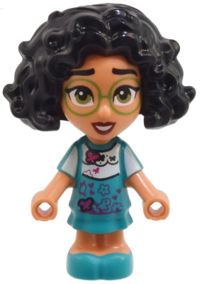 Preowned LEGO® Minifigure – Disney dis173 Mirabel Madrigal - Micro Doll, Bright Green Glasses, Open Eyes