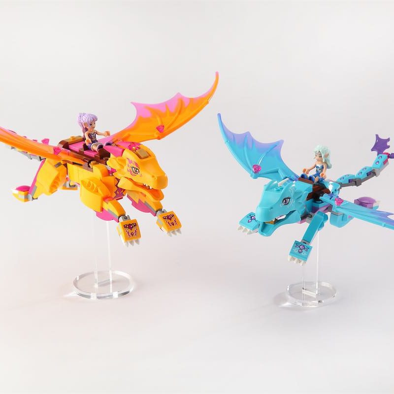 LEGO® Display – Tricked Out Bricks Micro Stand Round 2 Pack Black