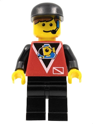 LEGO® Minifigure Town div023 Divers Control 1 Black Legs Black Cap