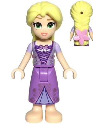 Preowned LEGO® Minifigure – Disney dp186 Rapunzel - Mini Doll, Bright Pink Flower