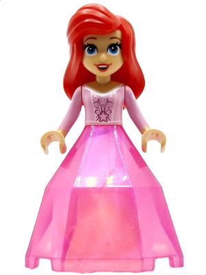 Preowned LEGO® Minifigure – Disney dp204 (Ariel - Diamond Dress Container Bottom)