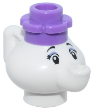Preowned LEGO® Minifigure – Disney dp220 (Mrs. Potts - Medium Lavender Flower)