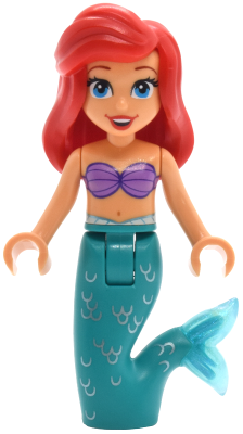 Preowned LEGO® Minifigure – Disney dp227 (Ariel, Mermaid (Medium Tan))