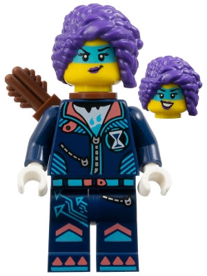 Preowned LEGO® Minifigure – DREAMZzz drm048 Zoey - Reddish Brown Arrow Quiver, Track Suit with Sleeves