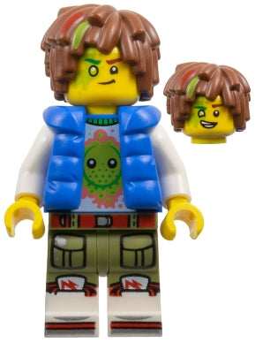 Preowned LEGO® Minifigure – DREAMZzz drm053 Mateo - Z-Blob Shirt, Blue Puffer Vest