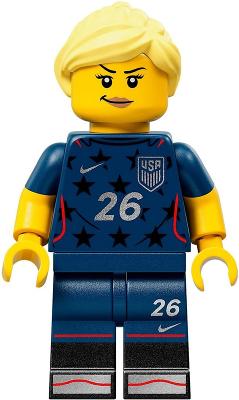 LEGO® Minifigure edi009 - Soccer Player - Female, US Team, Stars Jersey